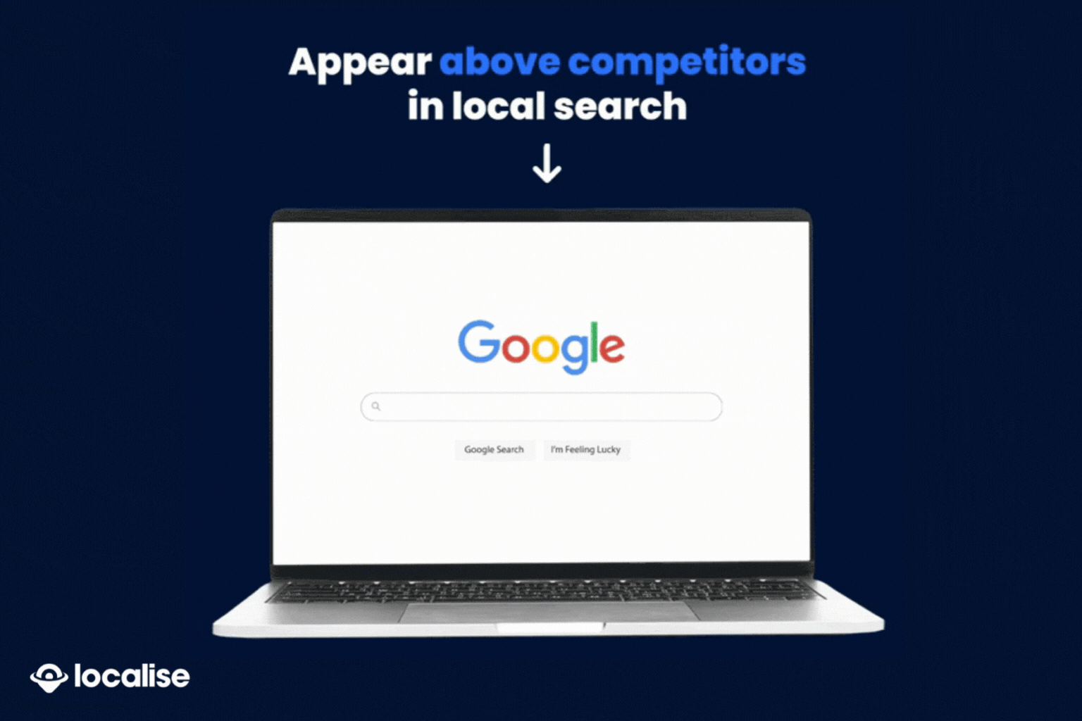 Laptop screen showing a car dealerships Google Business Profile moving to the top of the local map pack results